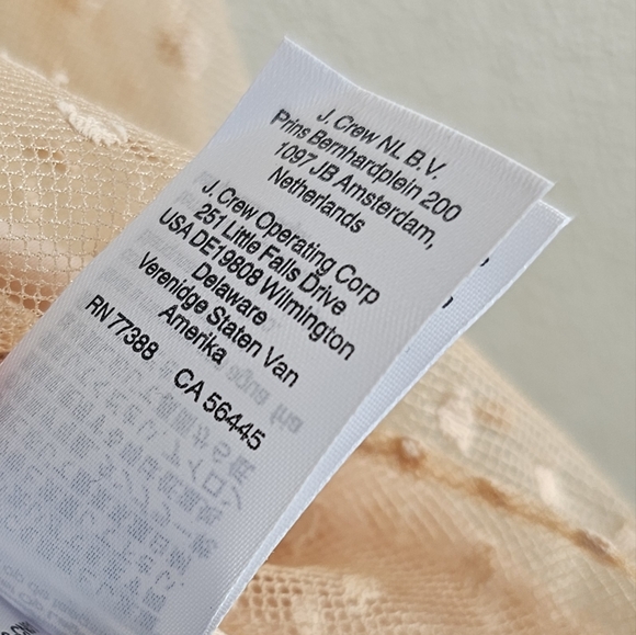 ☆J. CREW Ruffled Swiss Dot Blouse in 'Bronzed Clay,' M - Picture 4 of 7